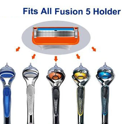 Replaceable Blade Fit Fusion 5 Proglide Proshield Layers Manual Shaving Safety Razor Blades For Men Cassettes | Красота и здоровье