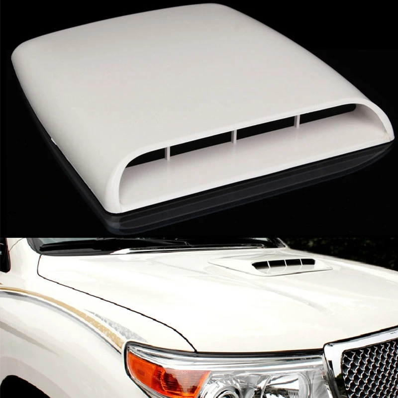 

Cars Decorative Air Flow Intake Hood Simulation Air Vent Universal for Sedans SUVs Trucks