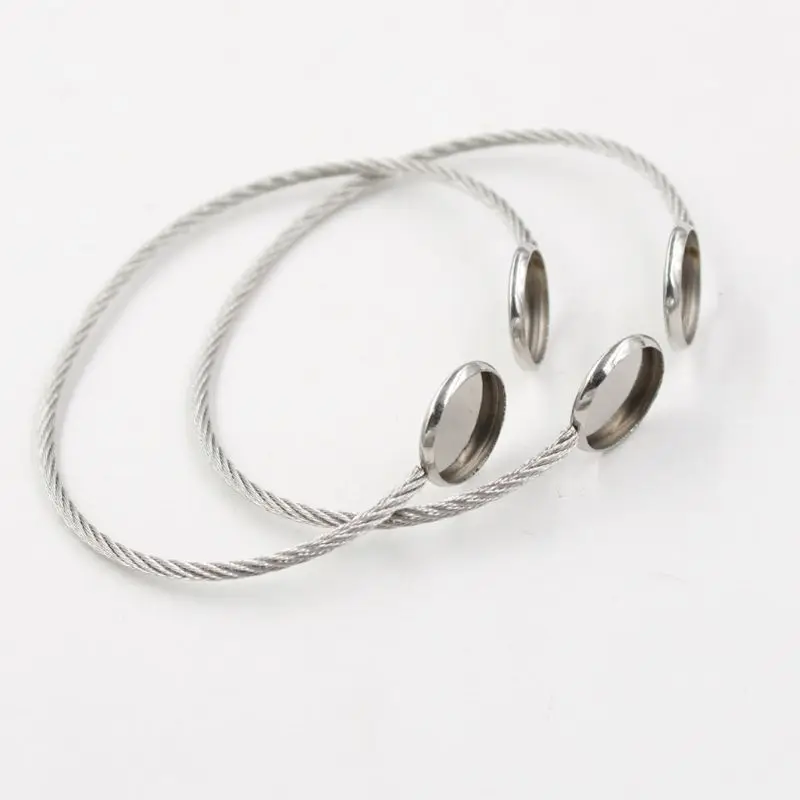 Нержавеющая сталь круглое сердце из кабошона пустое обрамление для ювелирных