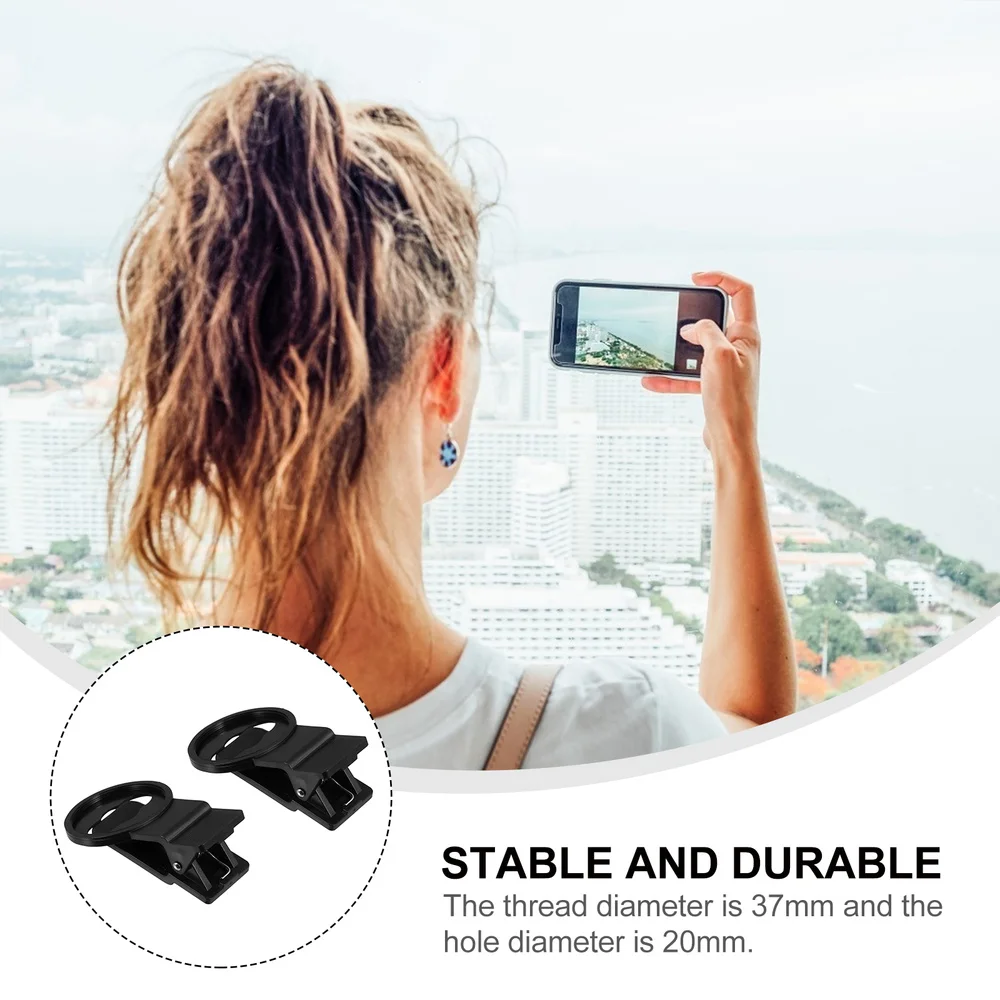 

2pcs 37mm Universal Mobile Phone Photography External Lens Clips Lens Clips