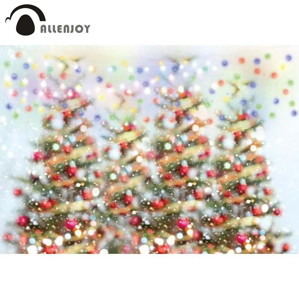 

Allenjoy Christmas Tree Bokeh Backdrop Glitter Winter Wonderland Baby Shower Birthday Party Decoration Background Photoshoot