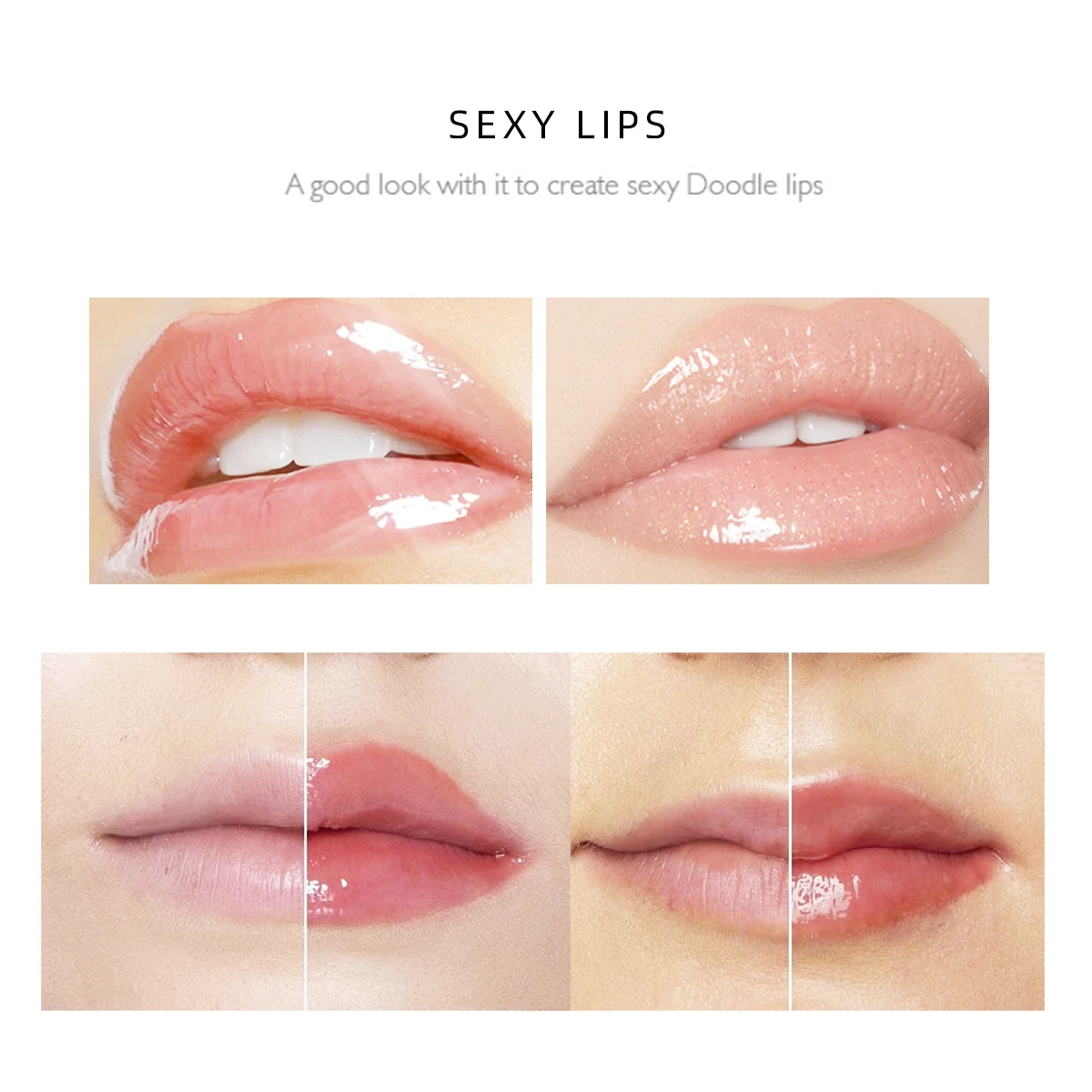 1 шт. прозрачный блеск для губ в капсулах имбиря и мяты Увлажняющая