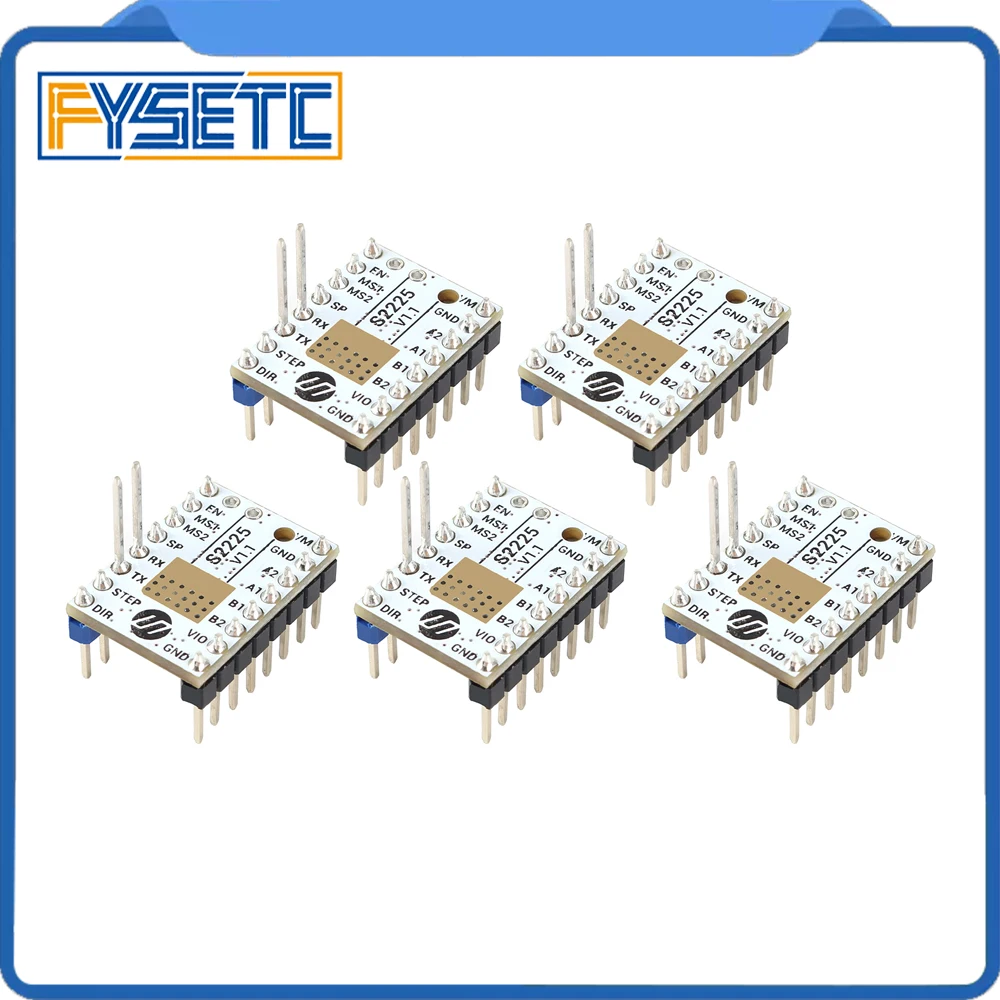 TMC2225 Замена TMC2208 TMC2209 4 шт. TMC S2225 V1.1 Драйвер шагового двигателя бесшумный драйвер 256