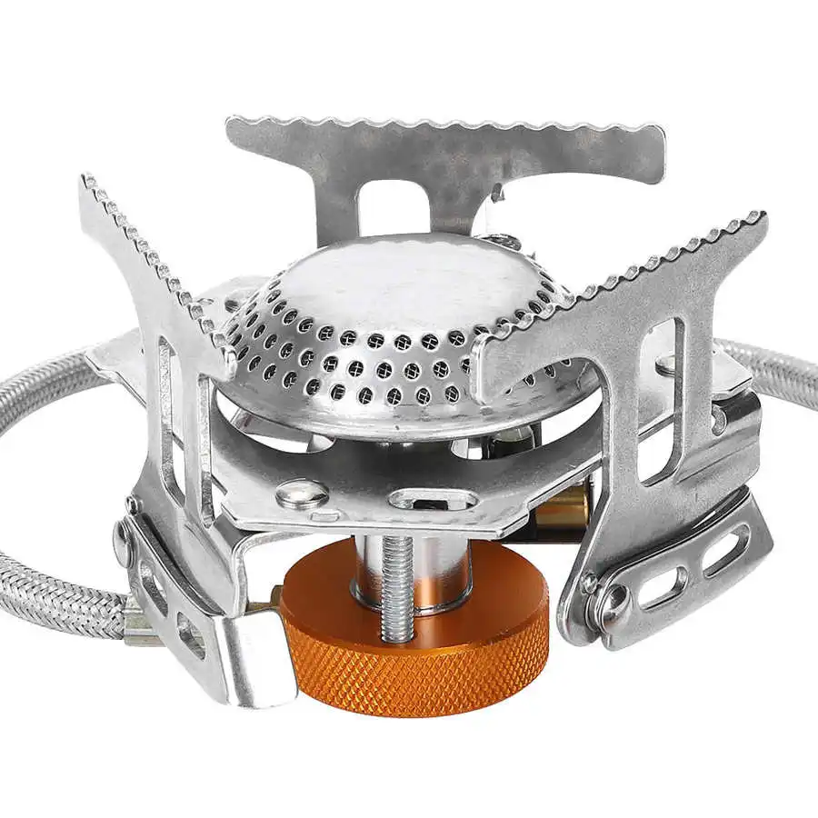 Портативная газовая плита 3500 Вт Складная горелка раздвоенного типа для кемпинга