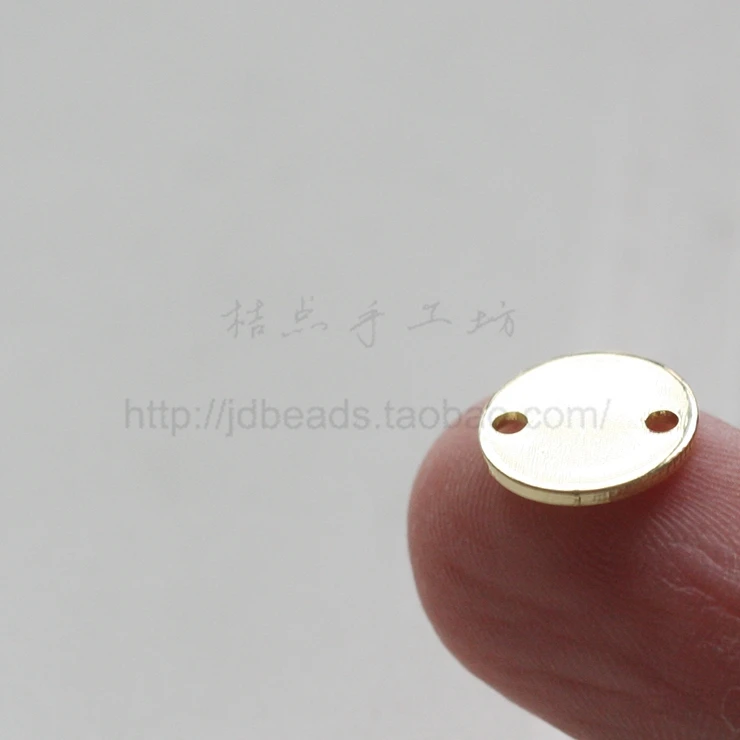 

Solid Brass Flat Disc Link - 10mm (3358C)