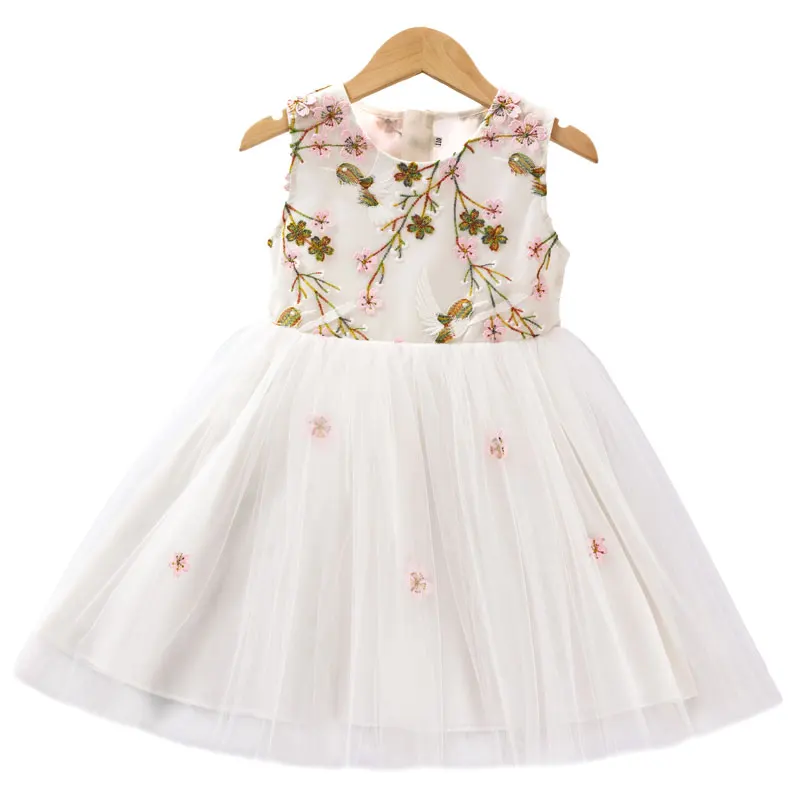 Платья для девочек 2020 модное платье кружевное Цветочное маленьких детские