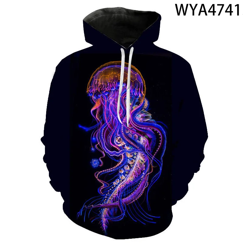 

Lightning Jellyfish 3D Print Hoodies Sweatshirts Harajuku Hip Hop Punk Rock Streetwear Tops Hipster Casual Fashion Hoodie