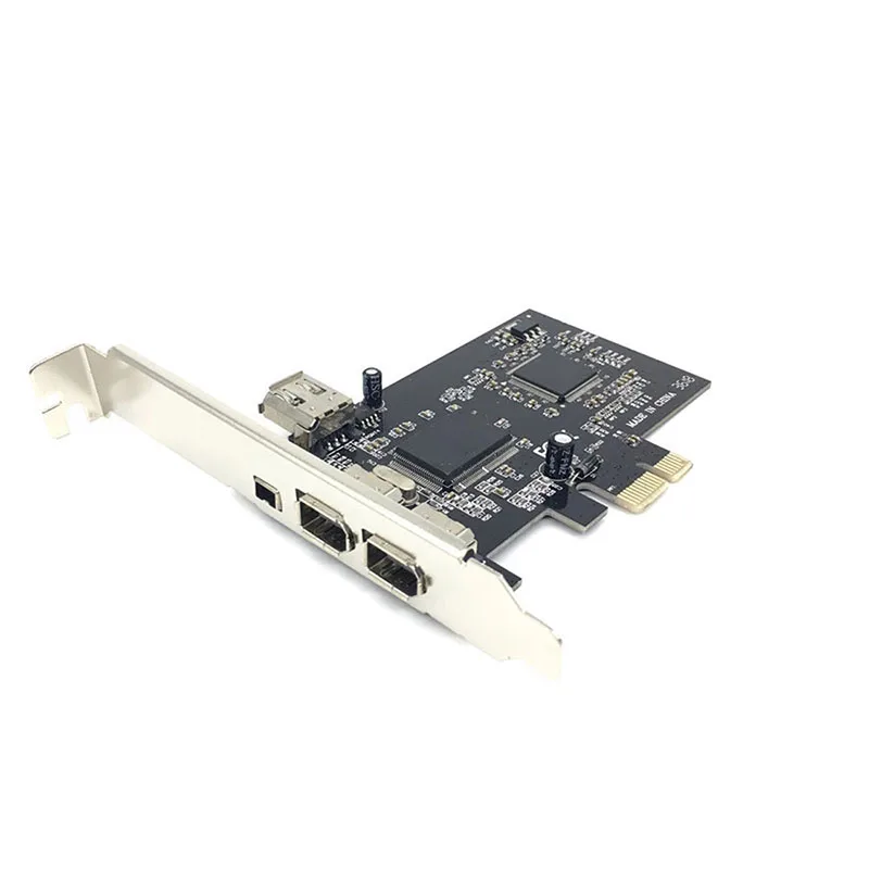 1 компл. PCI e 1X IEEE 1394A Firewire адаптер Карта видеозахвата 1394 A PCIe с 6 контактным до 4