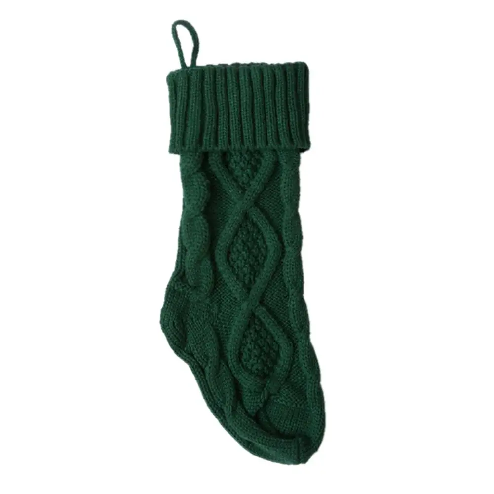 Рождественские праздничные вязаные чулки крючком акция украшение для елки