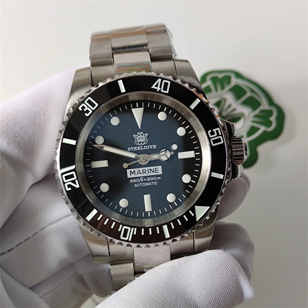 STEELDIVE SD1954 Oman Sultan Special 200 м водонепроницаемые часы для дайвинга BGW9 C3 светящиеся NH35