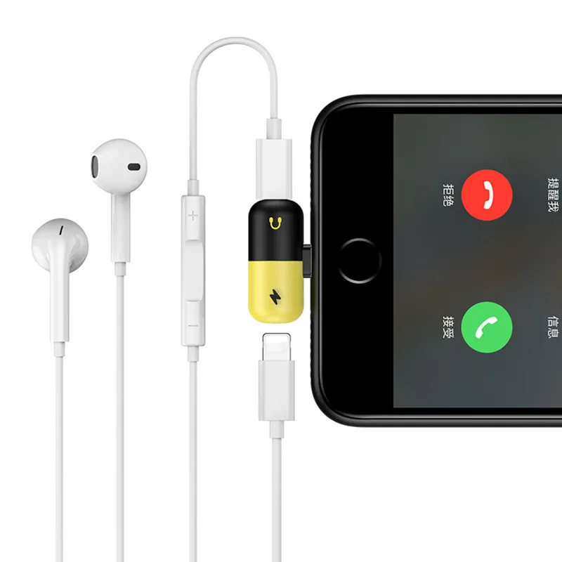Двойной 2 в 1 адаптер Lightning для зарядки Apple Iphone 11 Pro Max X XS XR 7 8 Plus чехол |