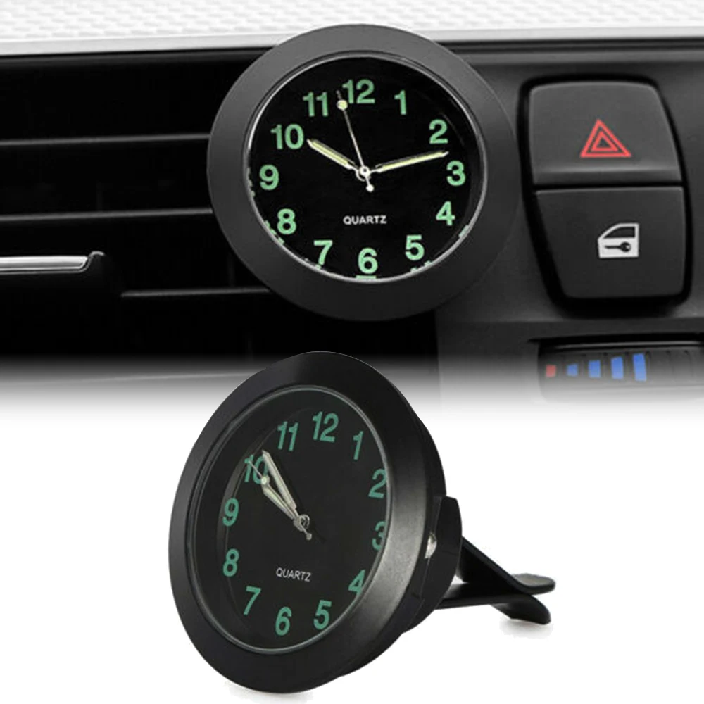 1pcs Mini Luminous Car Auto Air Vent Stick-On Clock Interior Quartz Analog Watch | Автомобили и мотоциклы