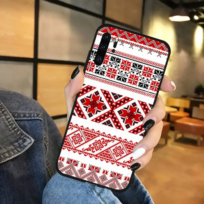 

Great Ukraine Ornament pattern Phone Case Funda For Huawei P9 P10 P20 P30 Lite 2016 2017 2019 plus pro P smart