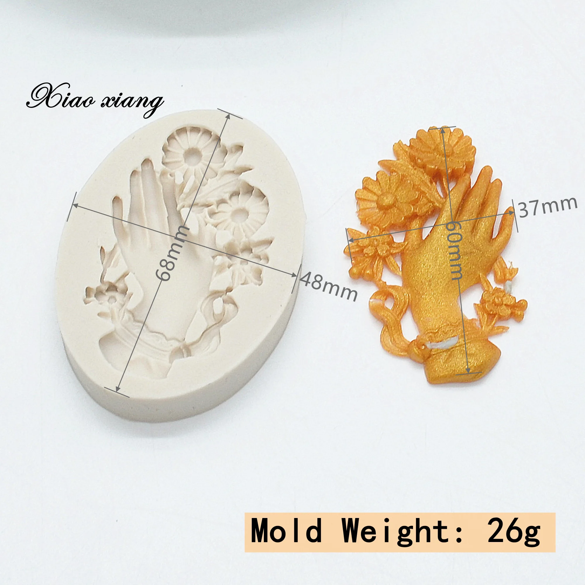 Виктория с цветами силиконовый помадной форма для выпечки конфеты глины