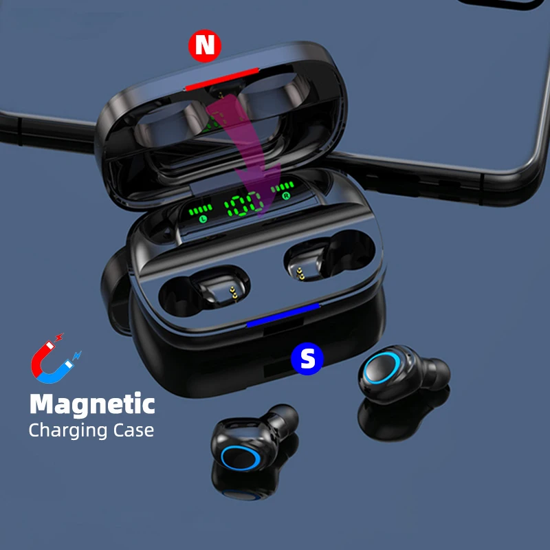 Ralyin Bluetooth V5.0 наушники беспроводные стерео Беспроводные спортивные гарнитура 2200