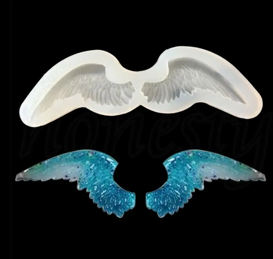 Angel Wing Силиконовая смола помадка форма для DIY ювелирных изделий кулон инструменты