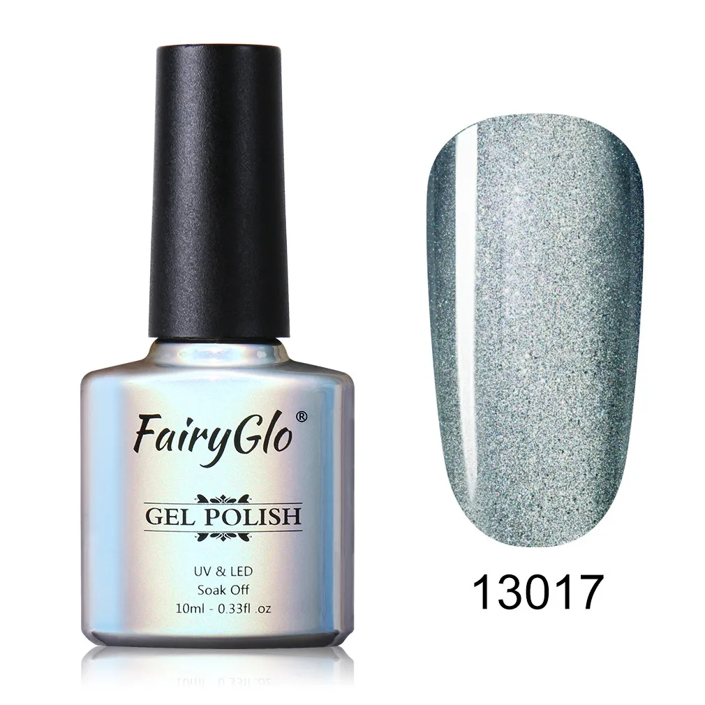 13017 FairyGlo 10ml 5D Wide Line Cat Eye UV Gel Polish Chameleon Cat's Eyes Nail Gel Polish Magentic Nail Gel Varnish Enamel Lacquer - Цвет: 13017