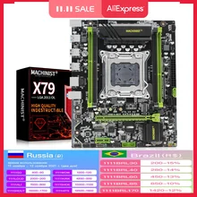 X79 desktop motherboard LGA 2011 Support DDR3 REG ECC RAM Intel Xeon E5 v1&v2 Processor X79 V2.82 mainboard