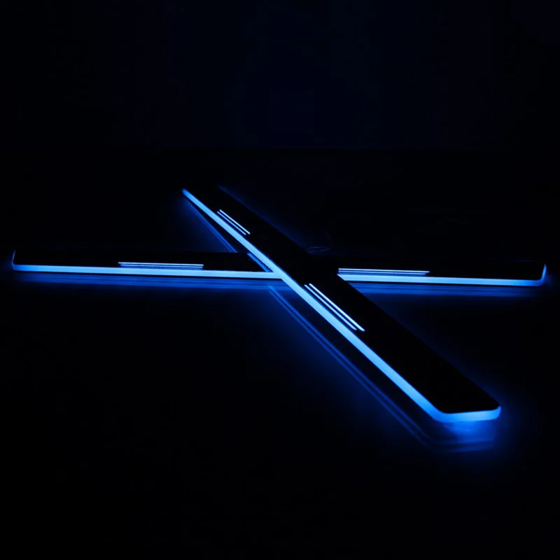 CARPTAH Trim Pedal Car Exterior Parts LED Door Sill Scuff Plate Pathway Dynamic Streamer light For Mercedes Benz C117 CLA180 | Автомобили