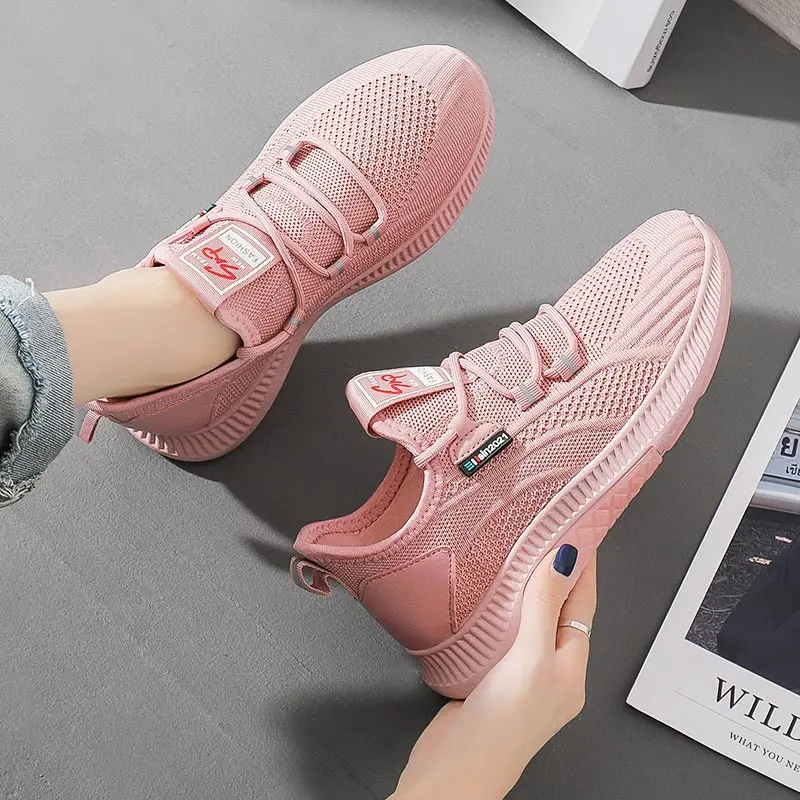 

Summer Breathable Women's Sneakers Women Sport Shoes Womens Sports Shoes Running Ladies Pink Tennis Trainers Athletic GMB-0522