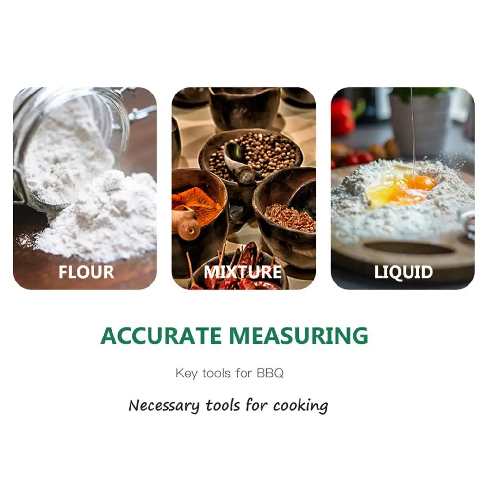 

10pcs/Lot Stainless Steel Measuring Cups And Spoons Durable Kitchen Cooking Baking Measuring Tools With Silicone Handle