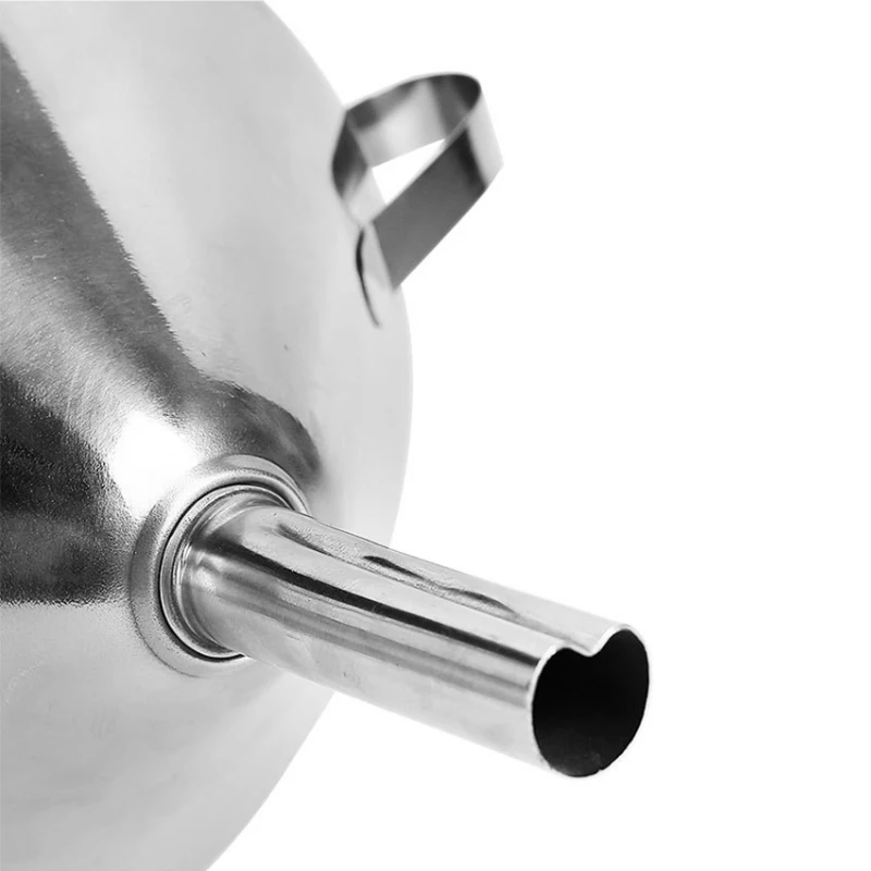 

Stainless Steel Funnel Kitchen Oil Liquid Funnel Metal Funnel with Mouth Funnel for Canning Kitchen Tools