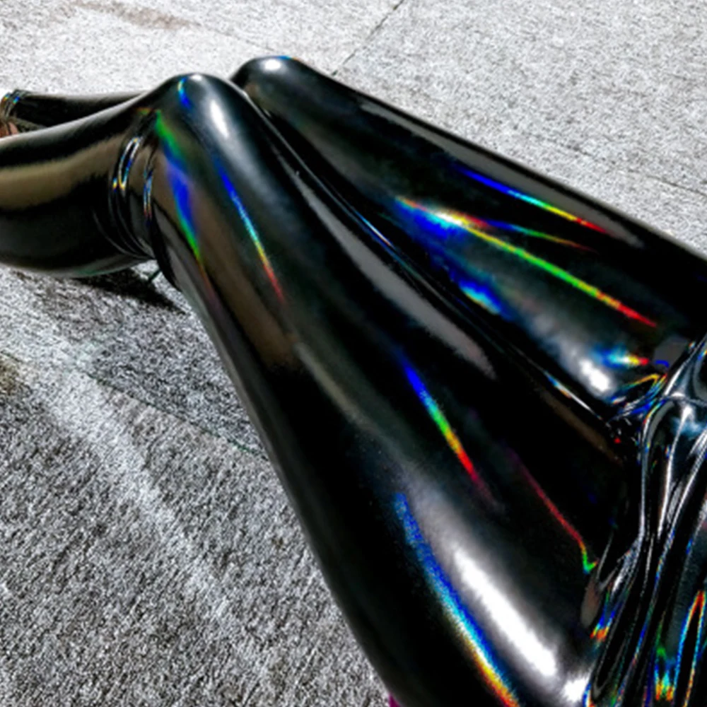 Новые модные Светоотражающие сексуальные штаны для женщин эластичные леггинсы