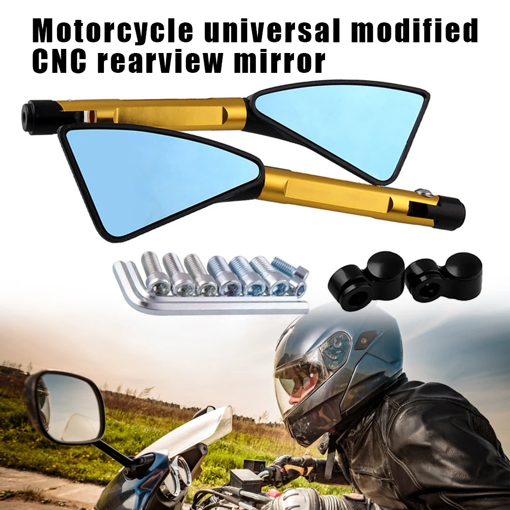 

Motorcycle Rear View Mirrors Anti Glare Motorbike Rearview Black Side Mirrors for Suzuki Kawasaki Motorbike Universal