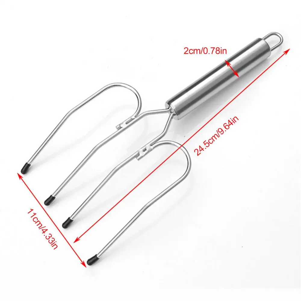 

2PCS Stainless Steel Multi-head Turkey Fork Grill with Barbecue Fork Steak Fork for Barbecue and Thanksgiving Turkey Lift Fork