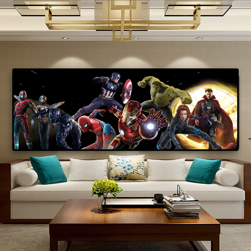 Современное комиксное искусство Hero художественная картина плакаты и принты