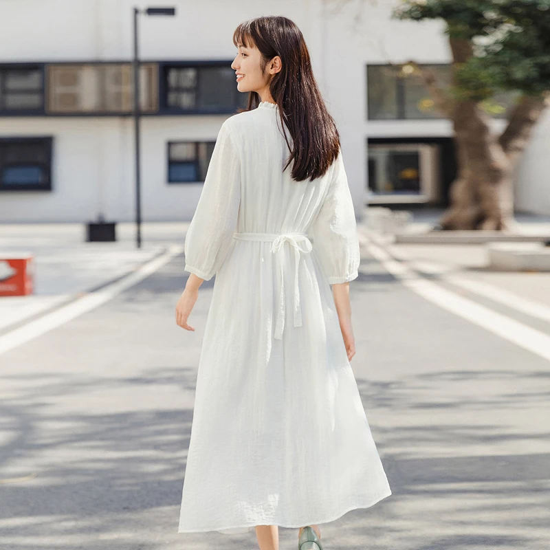 INMAN летнее комбинированное кружевное платье с вышивкой милое короткими