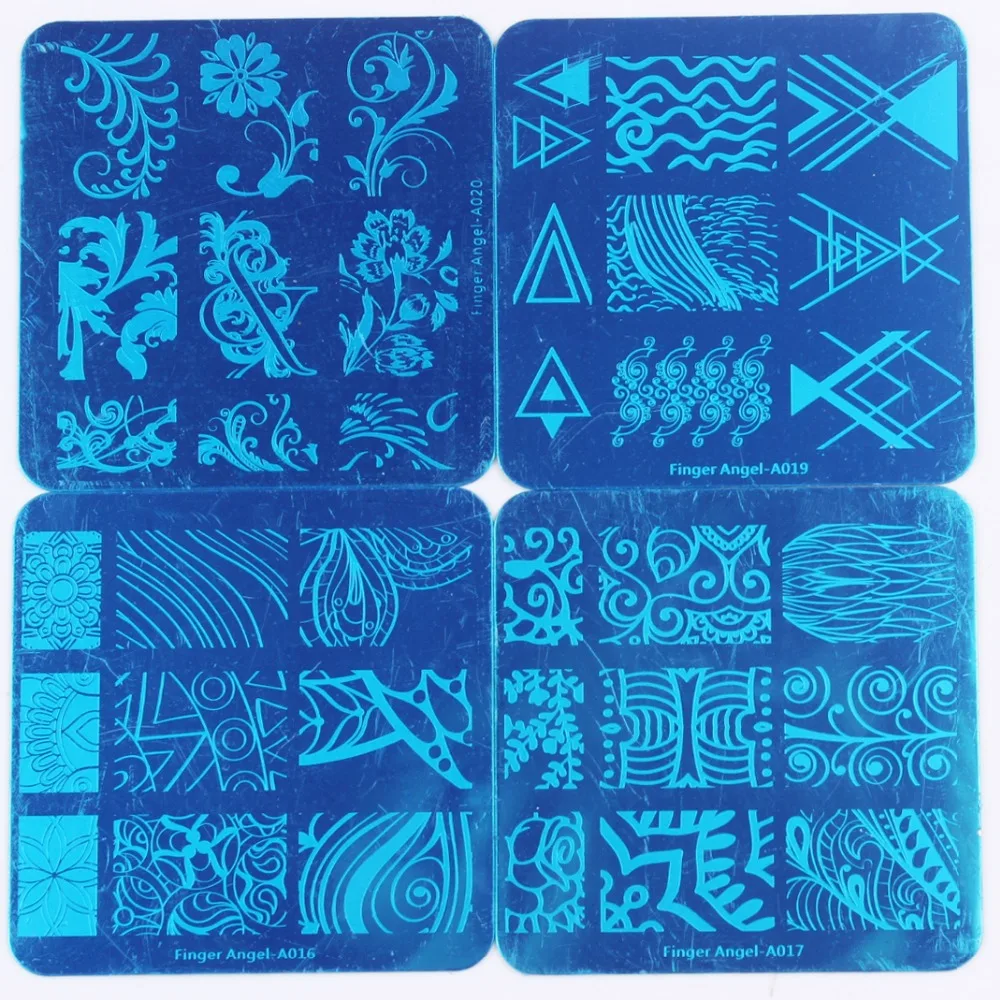20 шт. шаблоны для стемпинга ногтей разные дизайны|stamping tool|nail art platestamping nail plate |