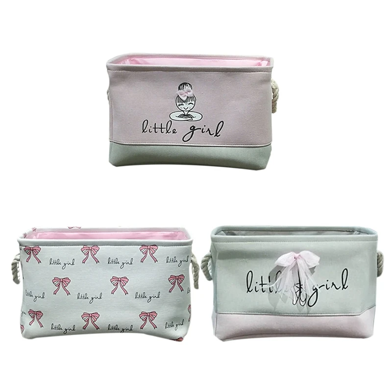 Новая розовая корзина для белья органайзер грязной одежды хлопок балетная