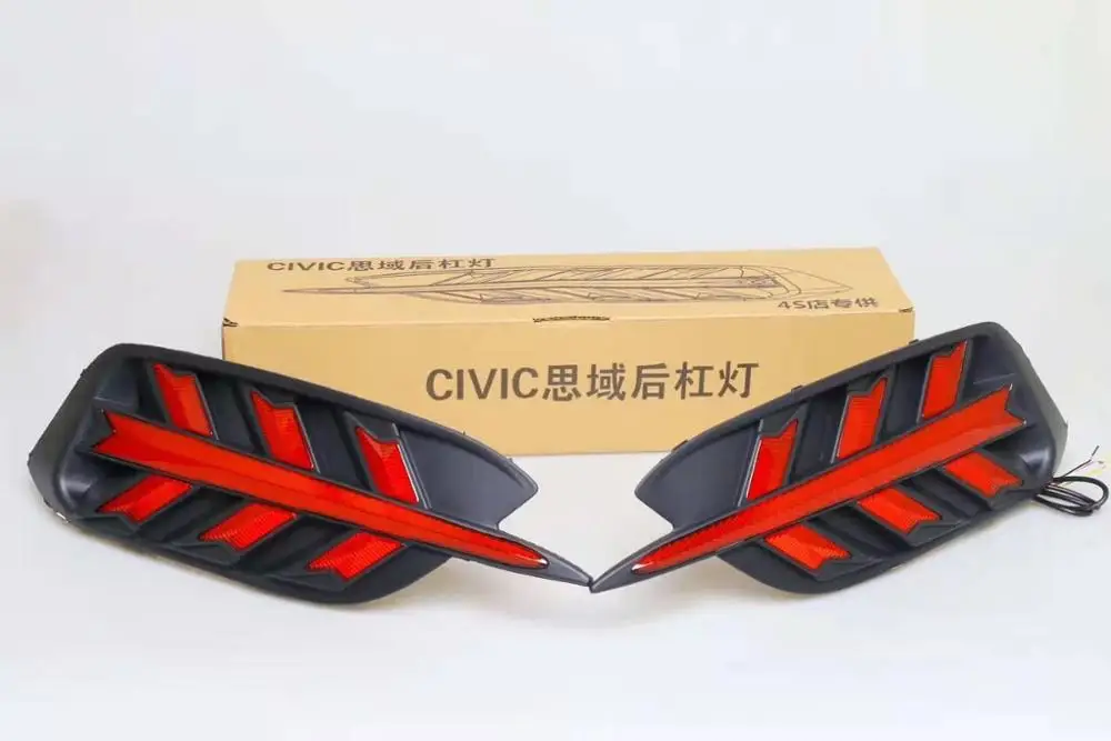 Светодиодный ные дневные хосветильник огни для Honda Civic 2016 2017 2018 противотуманные