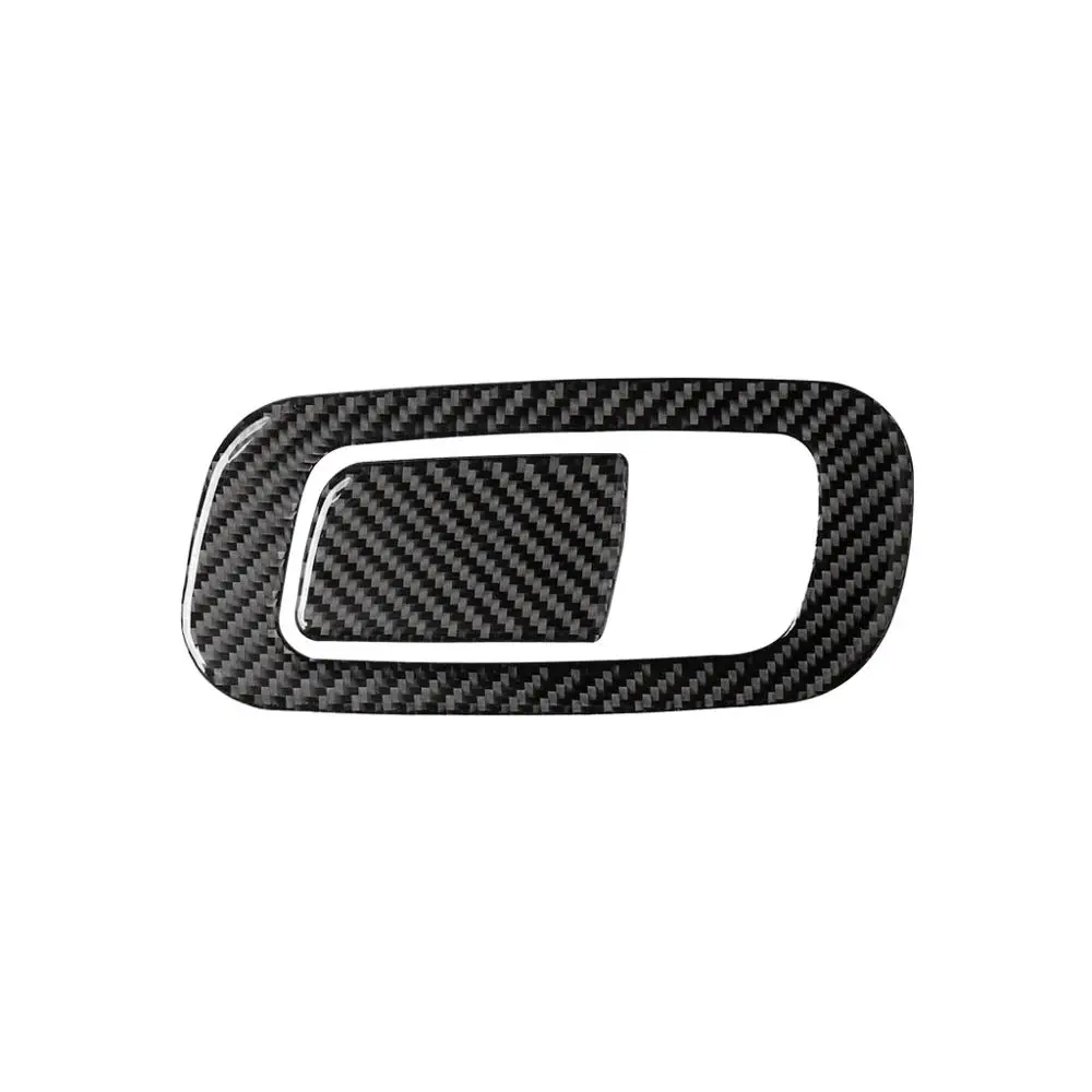 

2X Carbon fiber Co-pilot Storage Box Handle Cover Trim fit For Honda Civic 2016-2019 Car accessories car interior decoration