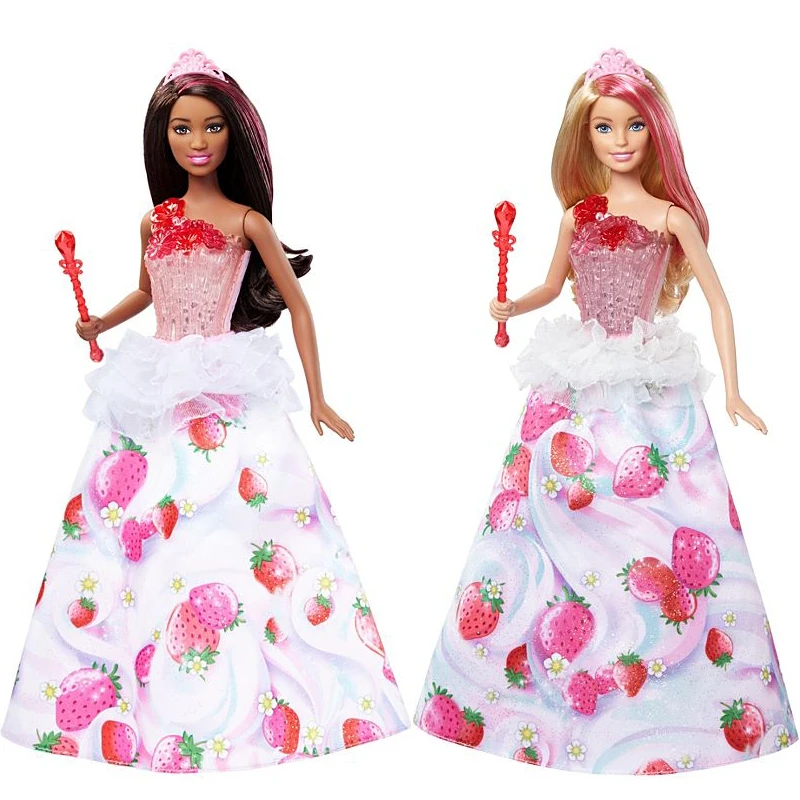Барби красивая принцесса сладкие мечты Приключения набор милая юбка со звуком
