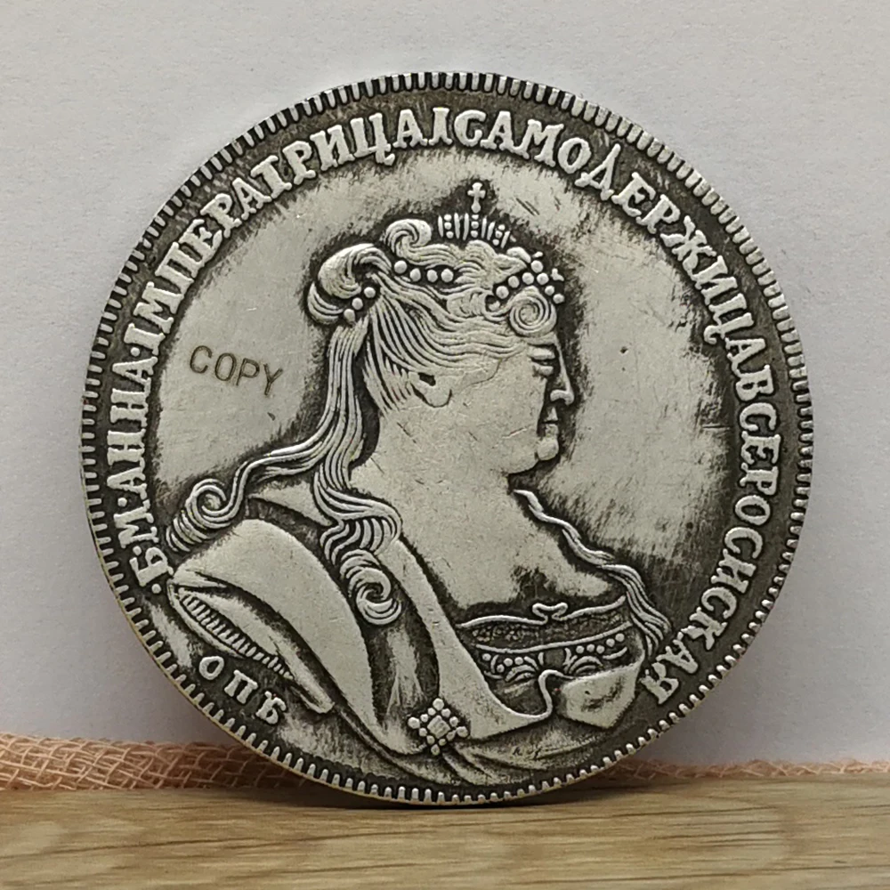 

1736 российские копии старых монет Королева Анна Орел антикварные медные монеты Фотогалерея