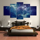 Плакат с изображением неба, 5 панелей, напечатанная Картина на холсте для Модульная картина для гостиной, настенное искусство, декоративное современное произведение искусства