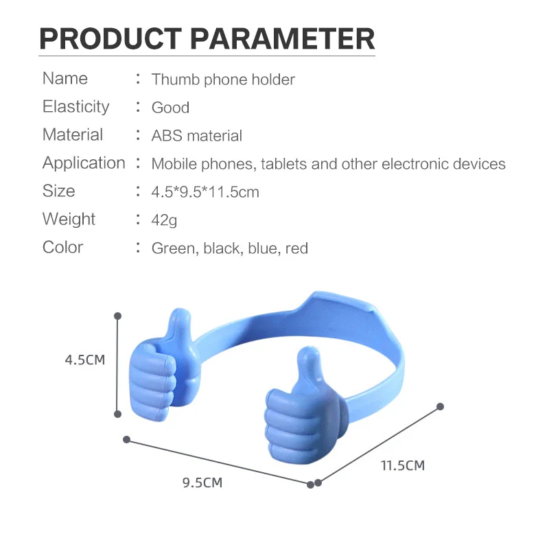 

Universal Tablet Smartphone Thumb Desk Stand High Flexibility Mobile Phone Desktop Holder for Reading Watching Meeting Bracket