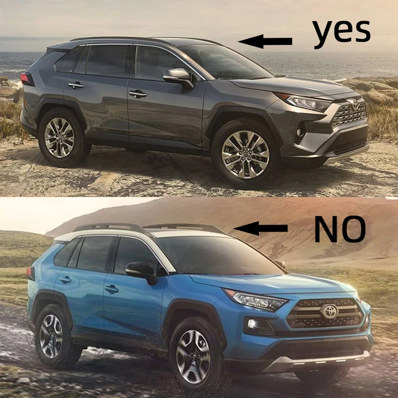 2 шт. багажник на крышу для TOYOTA RAV 4 rav4 2019 2021 из алюминиевого сплава|Багажники крыши