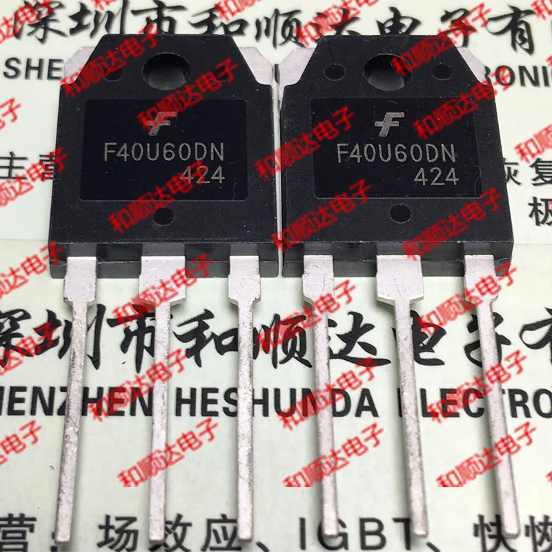 

10pcs/lot FFA40U60DN F40U60DN New Spot TO-3P Fast 600V40A