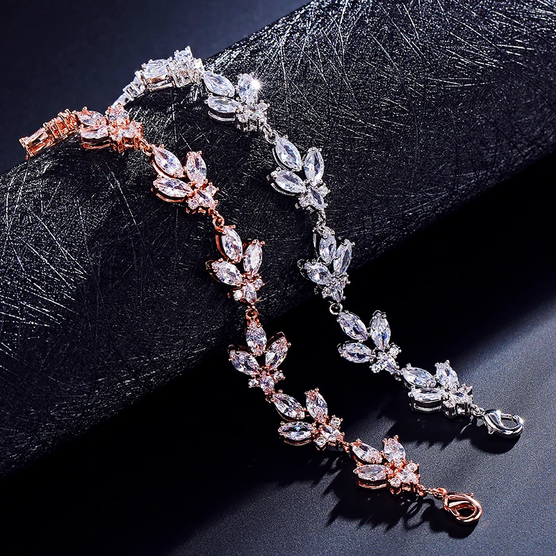 RAKOL классический AAA маркиз Обрезной с квадратными кристаллами циркония лист