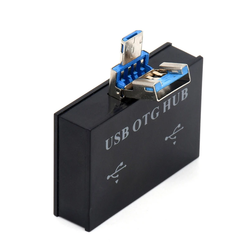 Мини USB 3,0 концентратор 2 usb порта Высокоскоростной концентратор разветвитель коробка для ноутбука ПК U диск кард-ридер мобильный телефон концентратор использования# N