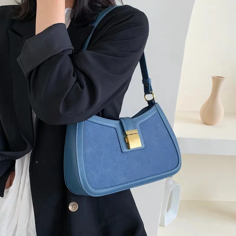 Матовая сумка для подмышек женская Новинка лета 2020 багет средней и старой формы