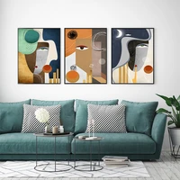 nordic abstract character art version canvas painting poster abstract version home living room decoration wall without frame