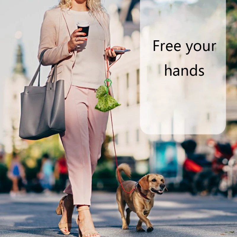 Поводок для собак держатель мусорных пакетов свободные руки принадлежности