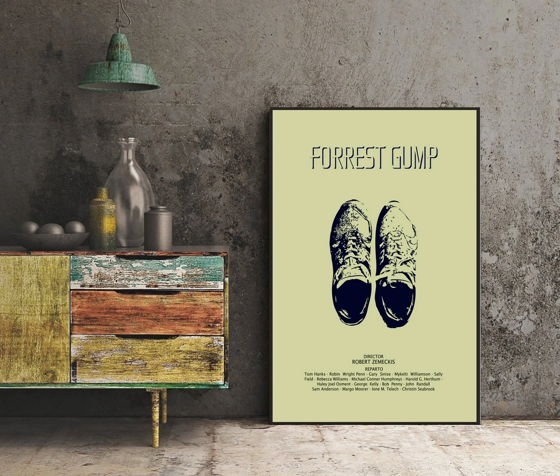 Forest Gump Run Apple Tom Hanks художественное декорирование графика минималистичный фильм