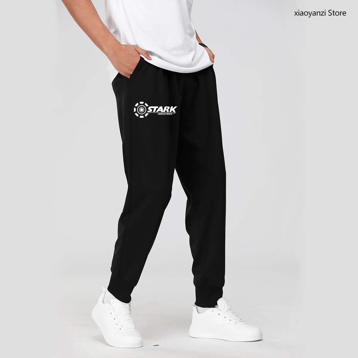 

STARK INDUSTRIES TONY STARK IRON MAN Spring Autumn Sweatpants Brand Fitness Casual Unisex Sports Long Pants Camisas Trousers