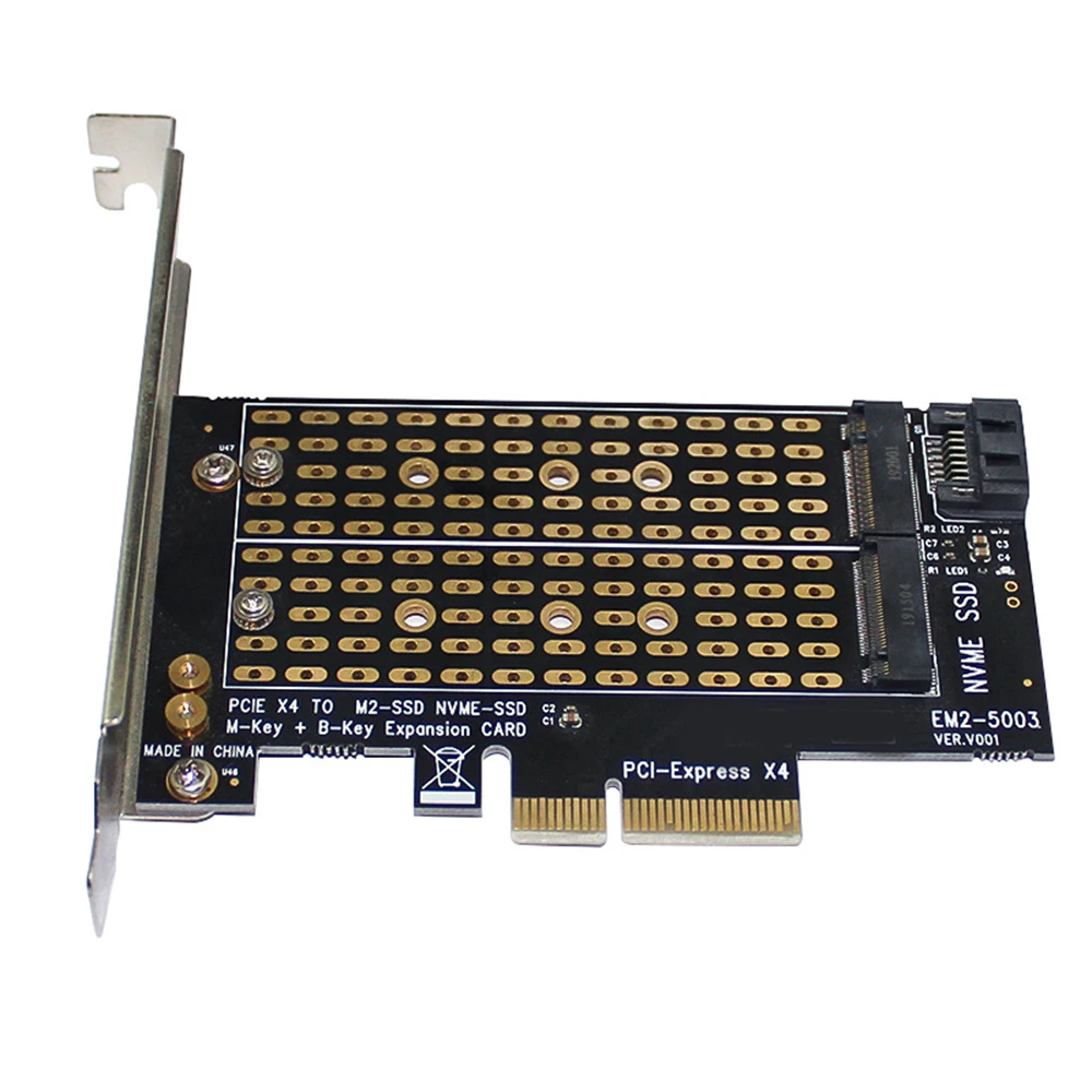 

M.2 NVME to PCI-E 3.0 X4 High Speed Expansion Card NVME PCIE Adapter Add On Cards M.2 NGFF M Key SSD Adapter