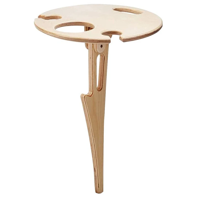 Деревянный складной стол для пикника LBER, новый высококачественный портативный деревянный Мини-стол для пикника, уличный держатель для бока...